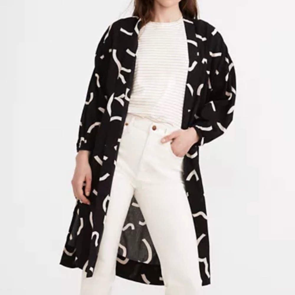 Madewell Bold Squiggles Robe Jacket